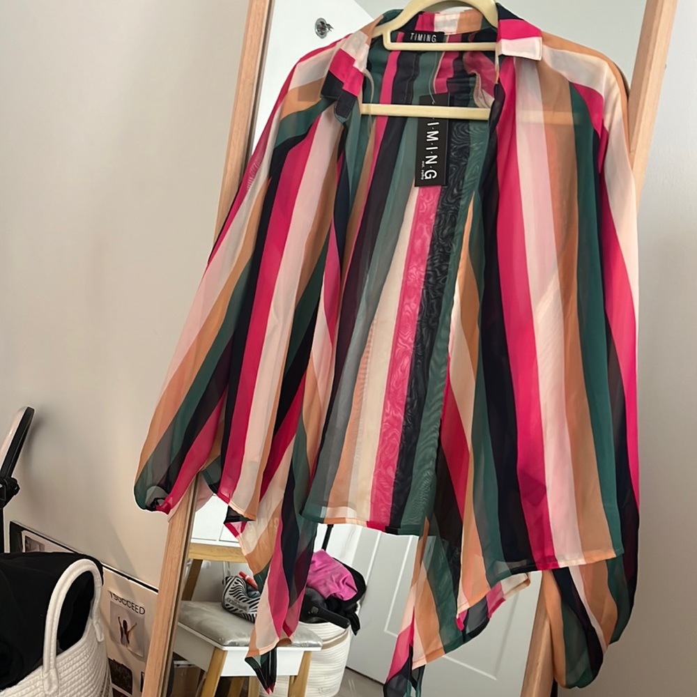 Striped blouse brand new, never worn